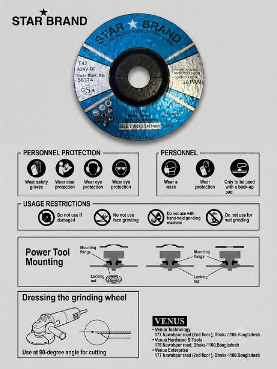  Depressed Center Cutting Wheel