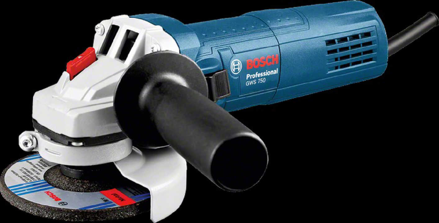 Small Angle Grinder (4") 750 W, Slim grip (59/54.5mm), Soft Start, Disc dia 100 mm