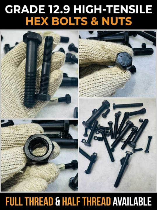 High-Tensile Hex Head Bolts & Heavy Duty Nuts
