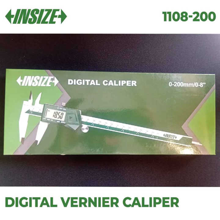 Insize Digital Slide Caliper, 0-200mm