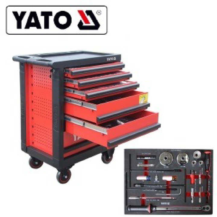 Cabinet With Tools 217 Pcs 6 Drwars
