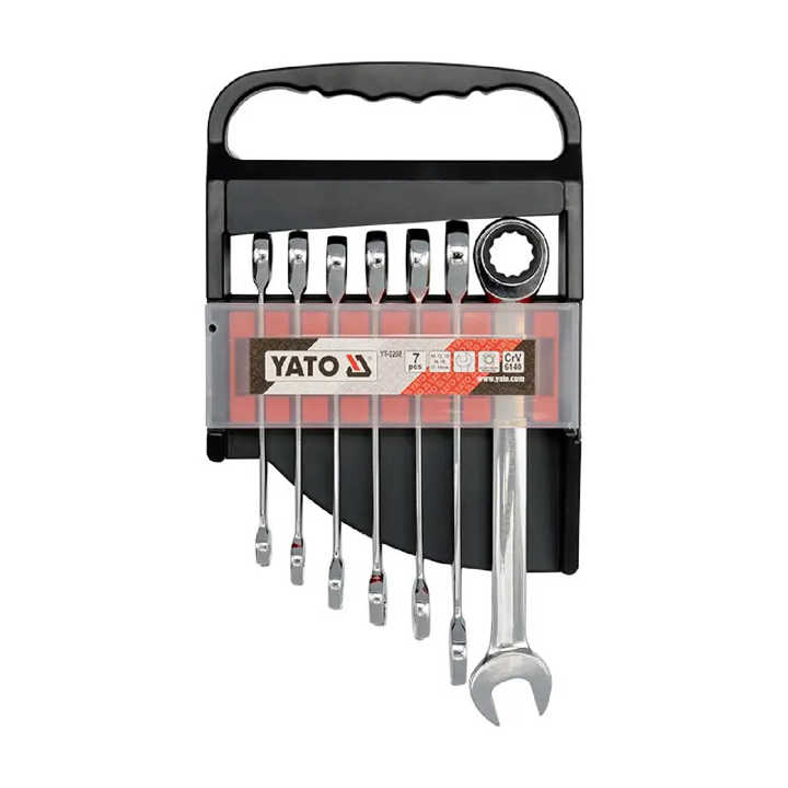 COMBINATION RATCHET WRENCH SET 7PCS