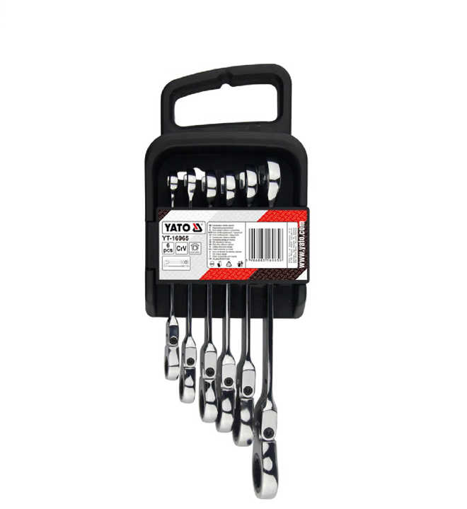  Combination ratchet wrench set 6pcs 8-17mm